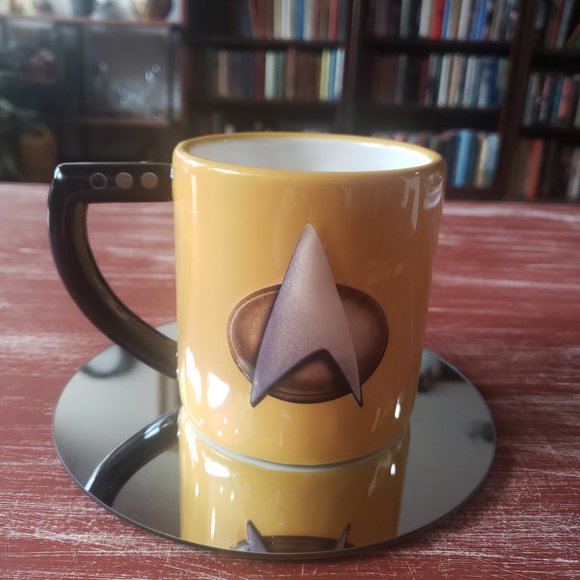 Geordi La Forge Star Trek Coffee Mug - 16 OZ NIB - Picture 3 of 7